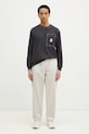 adidas Originals longsleeve bawełniany Wabash JP4479 czarny