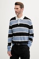 Armani Exchange sweter wełniany wełna niebieski XM000683.AF12929
