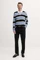 Armani Exchange sweter wełniany XM000683.AF12929 niebieski SS25