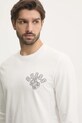Бавовняний лонгслів Guess бежевий M5RI40.KBZV1