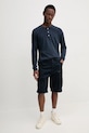 Marc O'Polo longsleeve bawełniany 522224652064 granatowy SS25