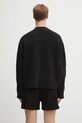 Odzież Represent longsleeve bawełniany Waffle Longsleeve MLM41209.01 czarny
