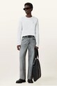 AllSaints longsleeve bawełniany BRACE M033JB biały