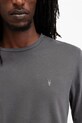 AllSaints longsleeve din bumbac BRACE M033JB gri SS25