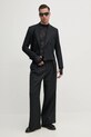 Μακρυμάνικο Versace Jeans Couture 78GAH611.J0200 μαύρο SS25