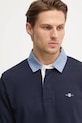 Gant longsleeve din bumbac bleumarin 2004082