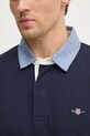 Gant longsleeve din bumbac 2004082 bleumarin
