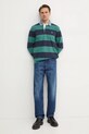 Хлопковый лонгслив Gant 2004083 зелёный SS25