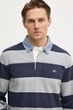 Gant longsleeve bawełniany szary 2004083