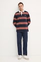 Gant longsleeve din bumbac 2044007 bleumarin SS25