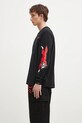 Хлопковый лонгслив ICECREAM Running Dog Longsleeve IC24486 чёрный SS25