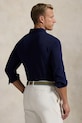 Βαμβακερή μπλούζα με μακριά μανίκια Polo Ralph Lauren Wimbledon Collection 710970484 σκούρο μπλε SS25
