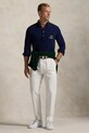 Одежда Хлопковый лонгслив Polo Ralph Lauren 710970484 тёмно-синий