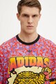adidas Originals longsleeve din bumbac GRAPHIC LS TEE JX1702 violet