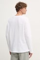 Odzież American Vintage longsleeve bawełniany MSON02FGE25 biały