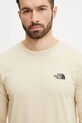 The North Face longsleeve Simple Dome NF0A87QN3X41 bej SS25