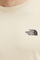 The North Face longsleeve Simple Dome bej NF0A87QN3X41