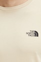 The North Face longsleeve Simple Dome bej NF0A87QN3X41
