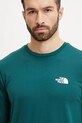The North Face longsleeve Simple Dome verde NF0A87QN6GI1