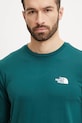 The North Face longsleeve Simple Dome verde NF0A87QN6GI1