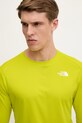 The North Face longsleeve sportowy Shadow zielony NF0A87TVJE31