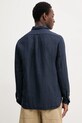 Îmbrăcăminte BARENA VENEZIA longsleeve din in Camicia Pavan S CAU5071.3144 bleumarin
