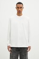 Odzież Y-3 longsleeve bawełniany Graphic Longsleeve Tee JM3234 biały