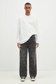 Y-3 longsleeve bawełniany Graphic Longsleeve Tee biały JM3234