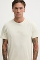 Hollister Co. t-shirt bawełniany beżowy KI323.5134.101