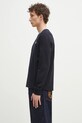 Fred Perry cotton longsleeve top M9602.795 navy AW25