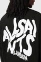 AllSaints felpa in cotone ORLANDO M056NB nero SS25