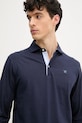 Hackett London longsleeve din bumbac bleumarin HM551004