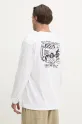 Odzież Vans longsleeve bawełniany VN000M41WHT1 biały