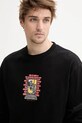 Vans longsleeve din bumbac negru VN000M6WBLK1