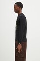 A Bathing Ape longsleeve bawełniany 1St Camo Big Ape Head 1K80111018 czarny SS25