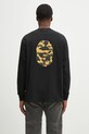 Clothing A Bathing Ape cotton longsleeve top 1St Camo Ape Head 1L30111308 black