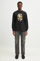 A Bathing Ape cotton longsleeve top 1St Camo Ape Head 1L30111308 black