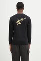 Clothing A Bathing Ape cotton longsleeve top 1St Camo Bape STA 1L30111016 black
