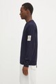 C.P. Company maglione in cotone 18CMKN195A110330A blu navy SS25