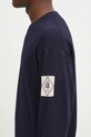 C.P. Company sweter bawełniany granatowy 18CMKN195A110330A
