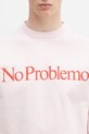 Pamučna majica dugih rukava No Problemo No Problemo LS Tee roza NP6002203