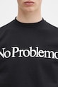 Бавовняний лонгслів No Problemo No Problemo LS Tee чорний NP6002203