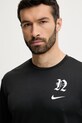 Odzież Nike longsleeve treningowy NESSF474 czarny