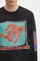 Bavlnené tričko s dlhým rukávom Billionaire Boys Club čierna B25151