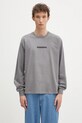 Бавовняний лонгслів NEIGHBORHOOD NH . Tee LS-3 надрук сірий 242PCNH.LT03