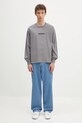 Бавовняний лонгслів NEIGHBORHOOD NH . Tee LS-3 242PCNH.LT03 сірий