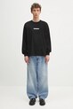 NEIGHBORHOOD longsleeve bawełniany NH . Tee LS-3 242PCNH.LT03 czarny