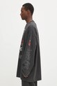 032C longsleeve bawełniany 'Telepresence' S25.URC.0271.050 czarny SS25