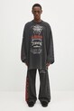 032C longsleeve bawełniany 'Telepresence' czarny S25.URC.0271.050