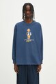 AAPE cotton longsleeve top Theme Aaper Long regular navy AAPLTM1610XXO